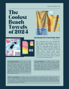 Soleil Tans picks the coolest beach towels of 2024